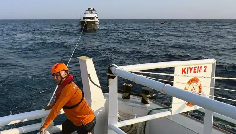 Marmaris Açıklarında Tehlikeli Yolculuk: Sürüklenen Tekne Kurtarıldı