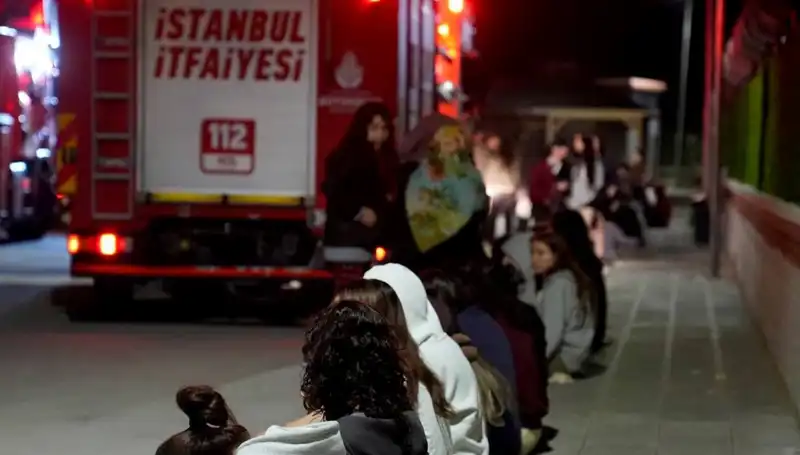 2500 Kişilik Kız Öğrenci Yurdunda Yangın! Panik Dolu Anlar Yaşandı
